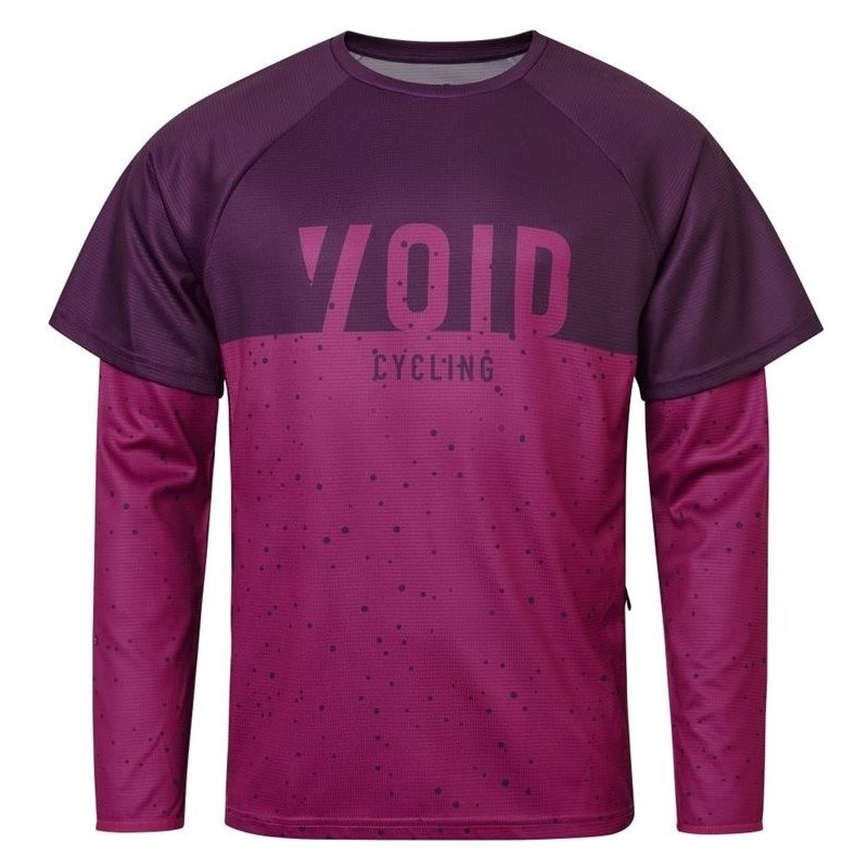 Void Cykeltröja MTBRock Ls Herr Dark Purple
