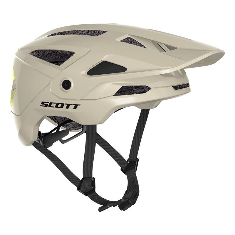 Scott Cykelhjälm Stego Plus MIPS Beige/Radium Yellow