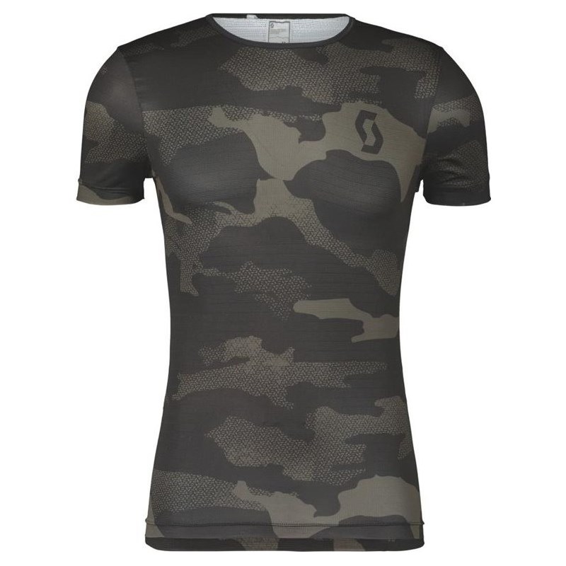 SCOTT Tröja Herr Underwear Carbon SS Black/Dark Grey