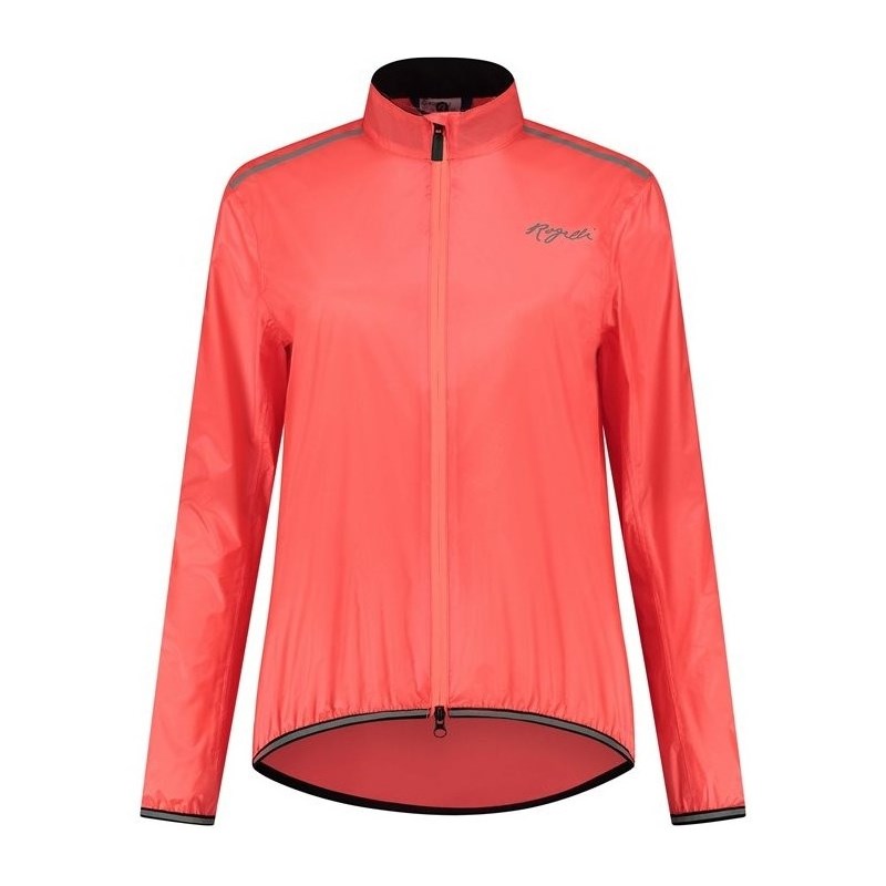 Rogelli Cykeljacka Dam Rain Essential Coral Orange