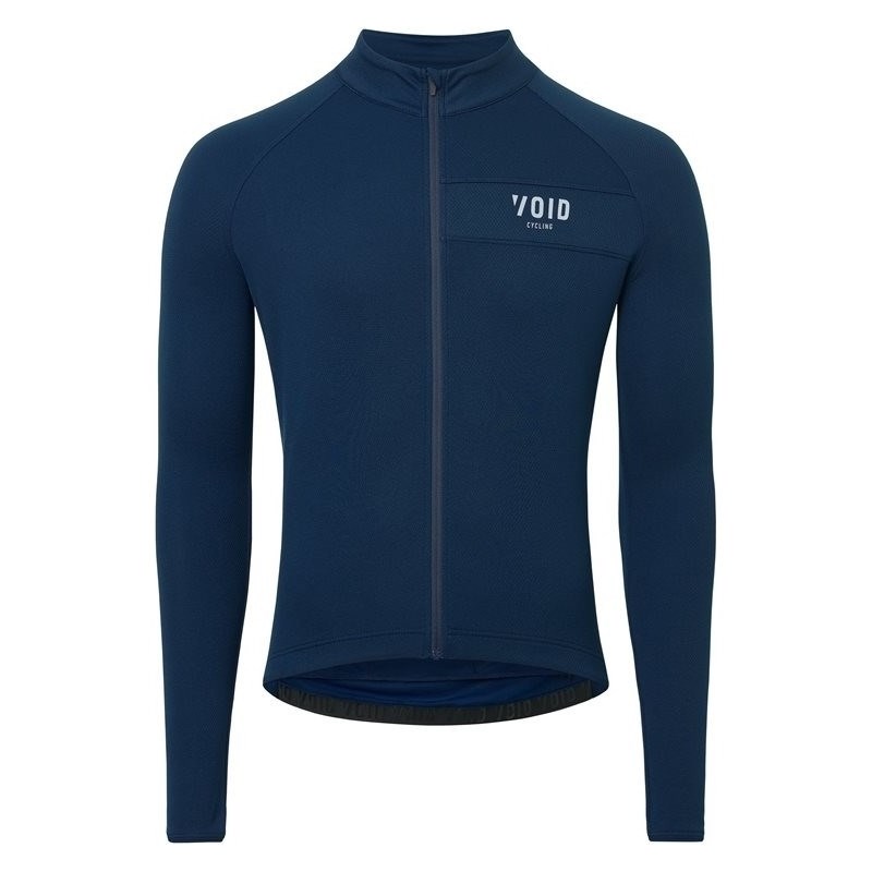Void Cykeljacka Merino Jersey Ls Men Dark Blue Mörksininen