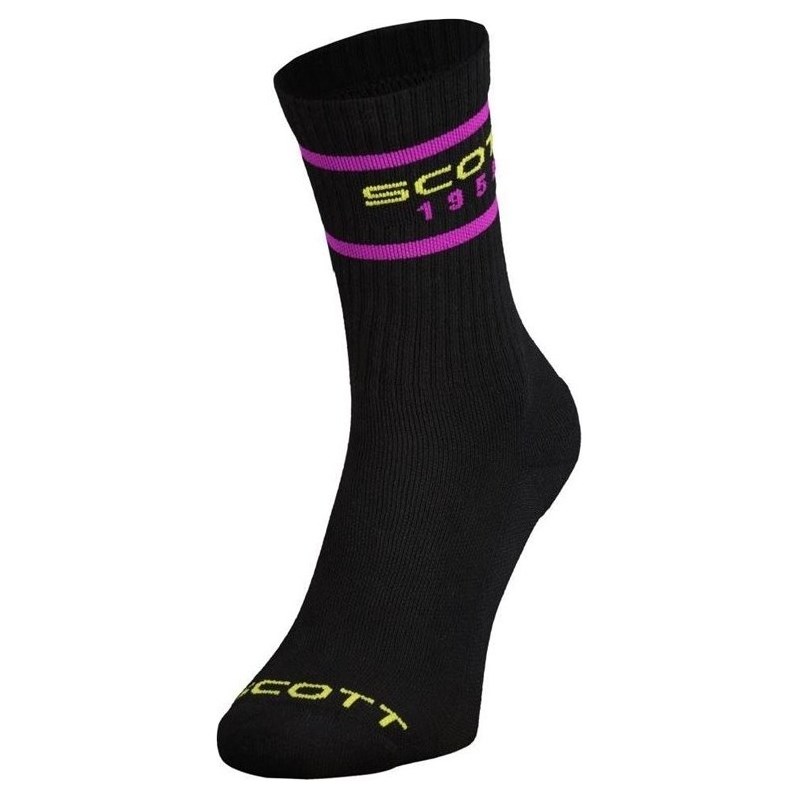Scott Strumpor Retro Casual Crew 3-PackBlack Svart
