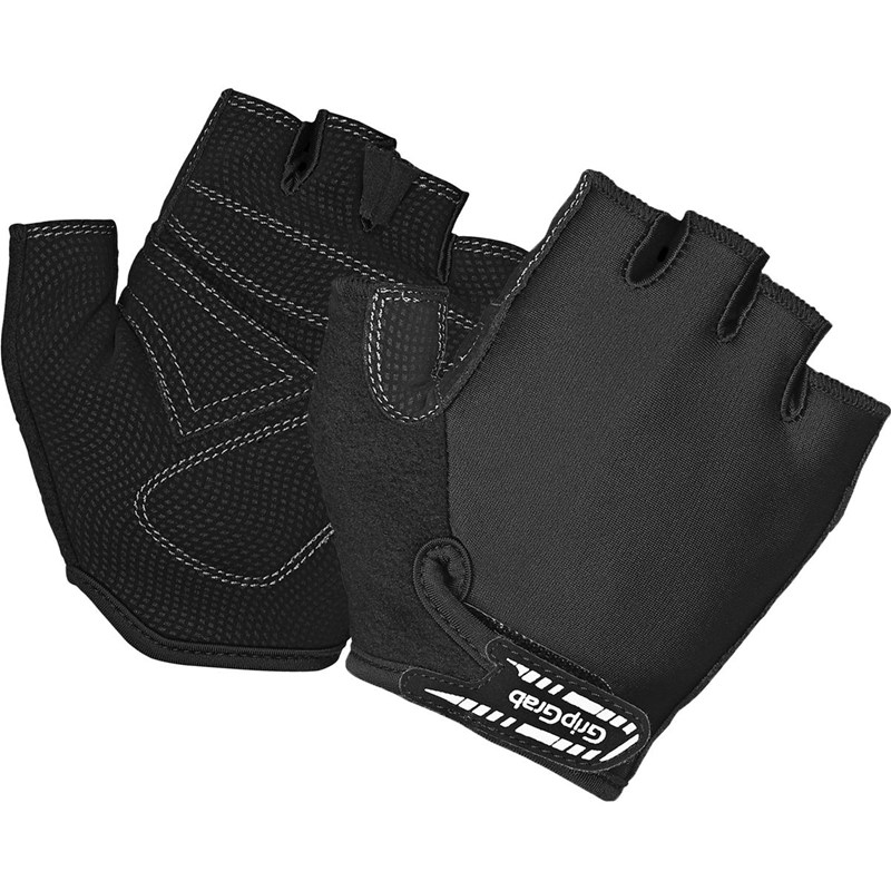 GripGrab Kids' X-Trainer Kortfingrade Sommarhandskar Junior Svart