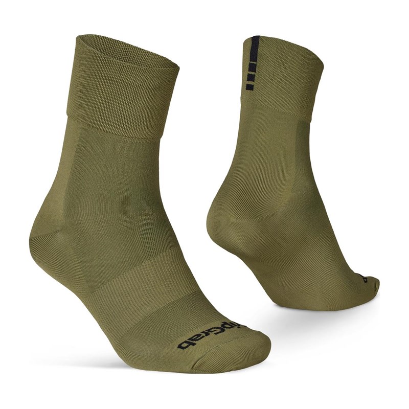 GripGrab Lightweight SL Regular Cut Sommarstrumpor Unisex Olivgrön