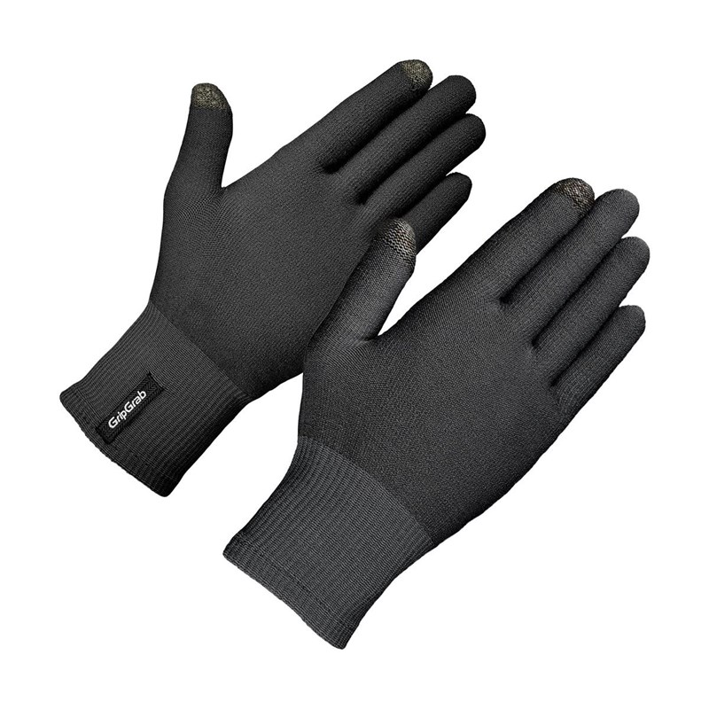 GripGrab Merino Wool Linerhandskar Unisex Svart