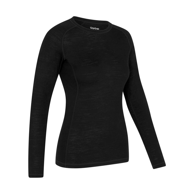GripGrab Merino Blend Thermal Långärmat Underställ  Dam  Svart