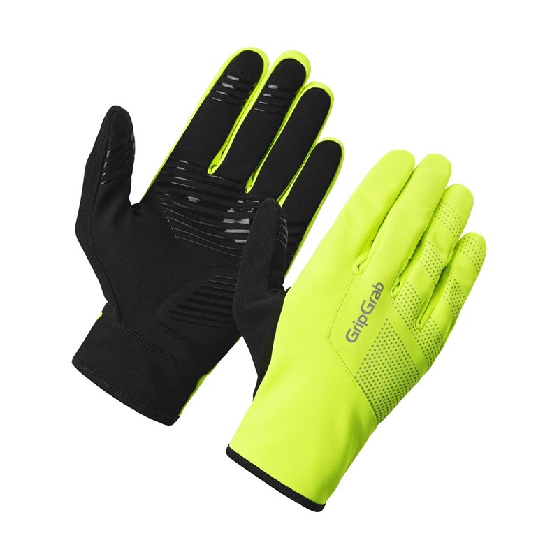 GripGrab RIDE 2 Vindtäta Vår- Hösthandskar Unisex Gul Hi-Vis