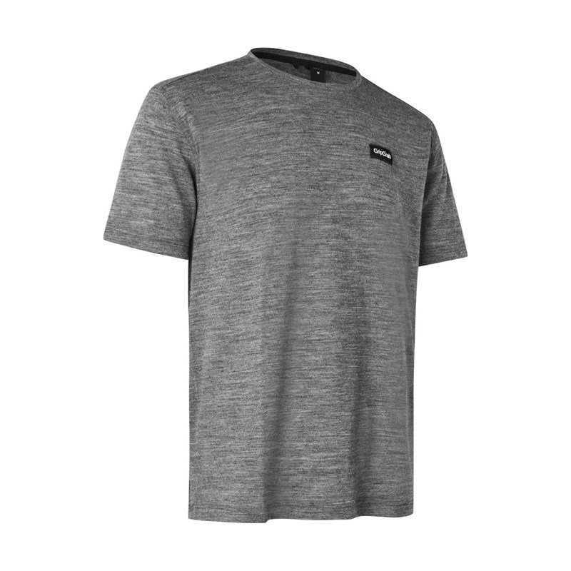 GripGrab EXPLR Merinotech t-shirt Herr Mörkgrå