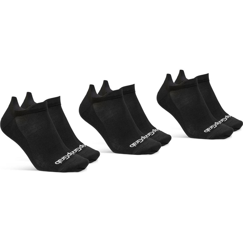 GripGrab Classic NoShow Sommarstrumpor 3-Pack Unisex Svart