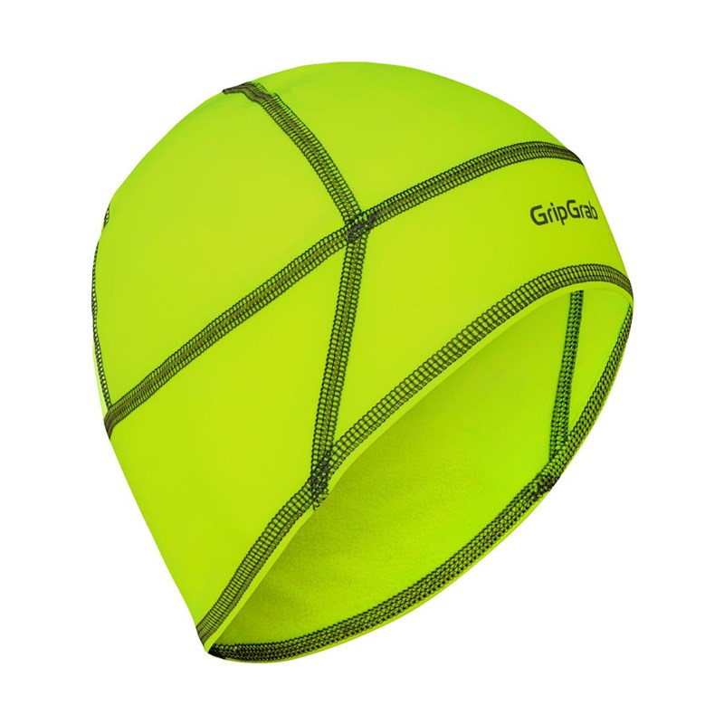 GripGrab Thermo Hi-Vis Vår-Höst Hjälmmössa Unisex Gul Hi-Vis