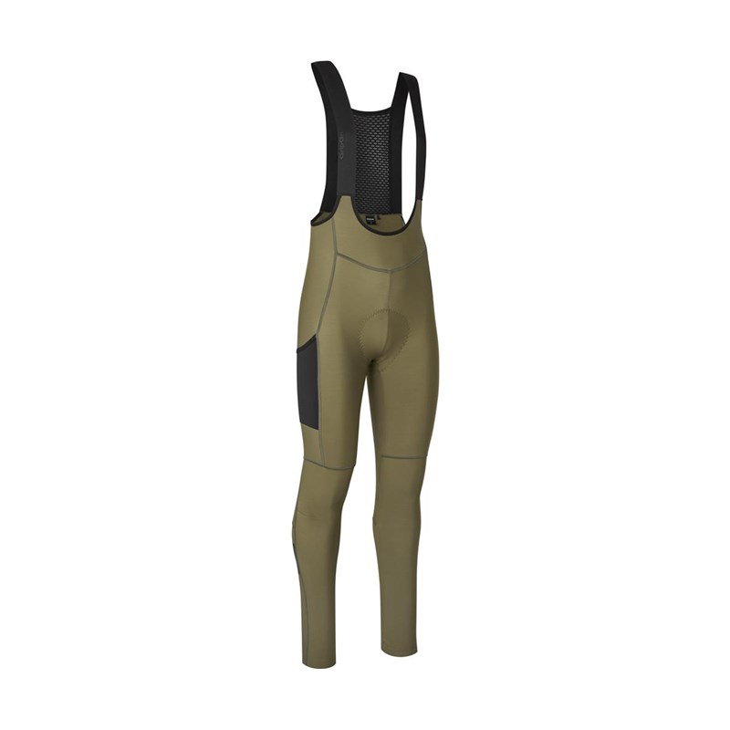 GripGrab PACR Thermal Bib-Tights Herr Olivgrön
