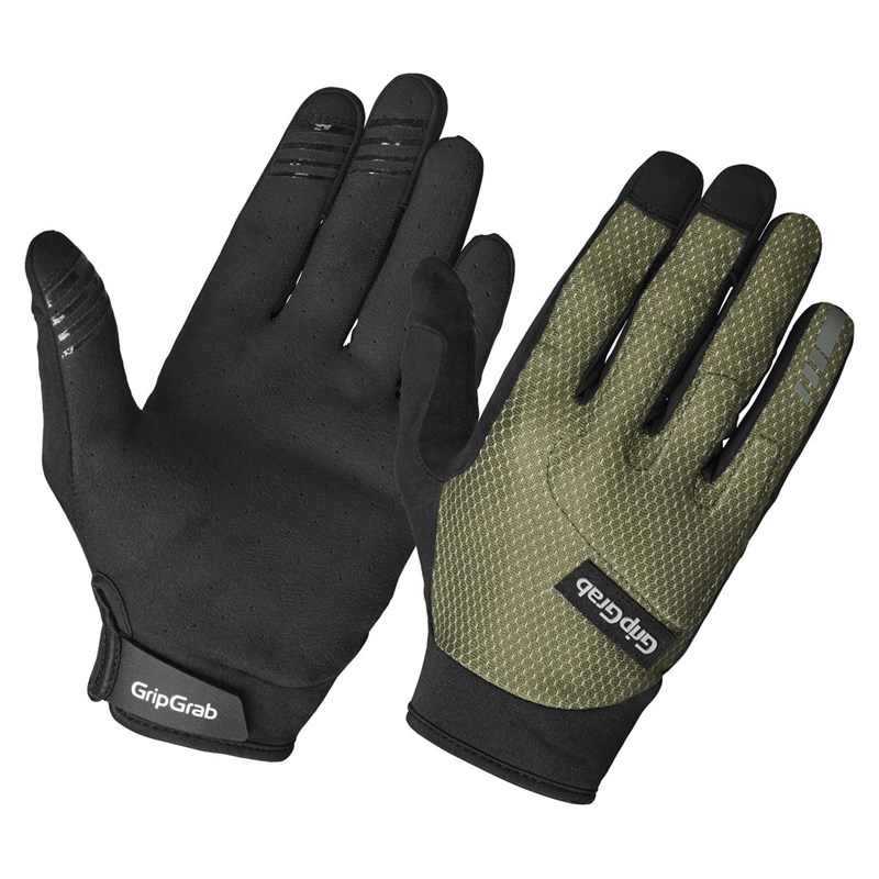 GripGrab Descent InsideGripT Långfingrade Sommarhandskar Unisex Olivgr