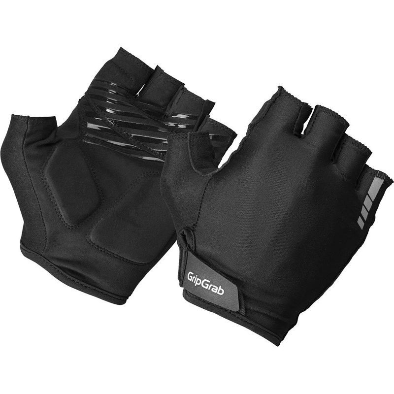 GripGrab RIDE Vadderade Kortfingrade Sommarhandskar Unisex Svart