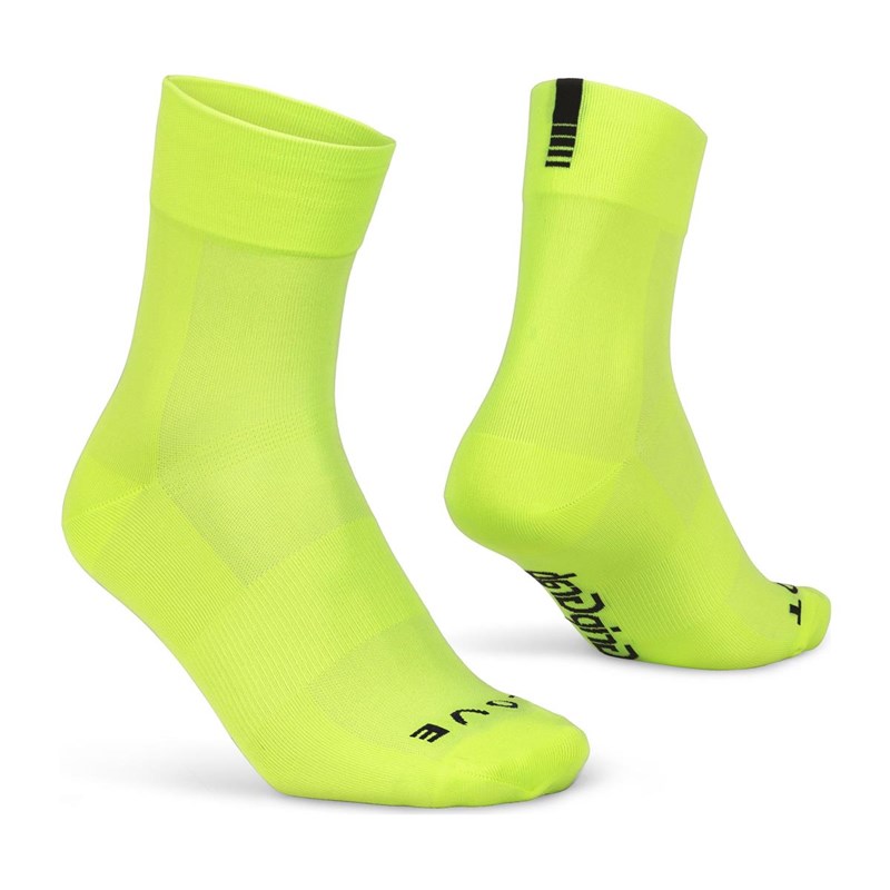 GripGrab Lightweight SL Regular Cut Sommarstrumpor Unisex Gul Hi-Vis