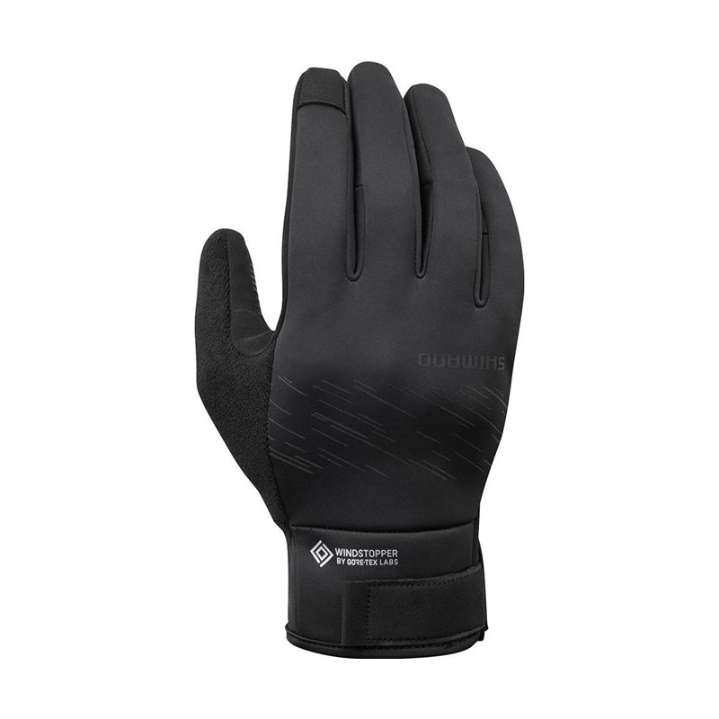 Cykelhandskar Shimano Windstopper® Isolerande Unisex Svart