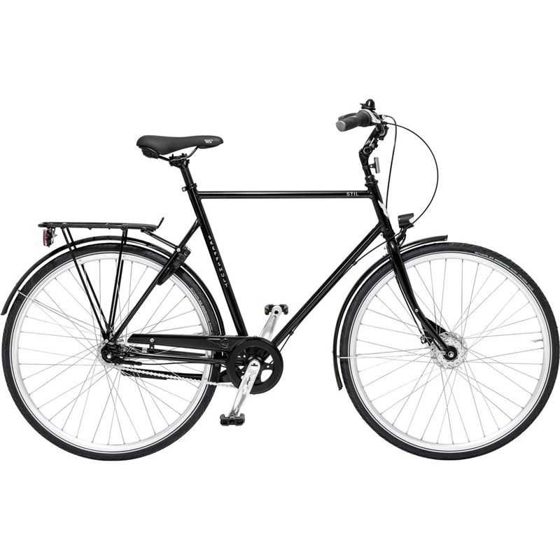 Skeppshult Herrcykel Stil Premium 7-Växlar Spegelsvart