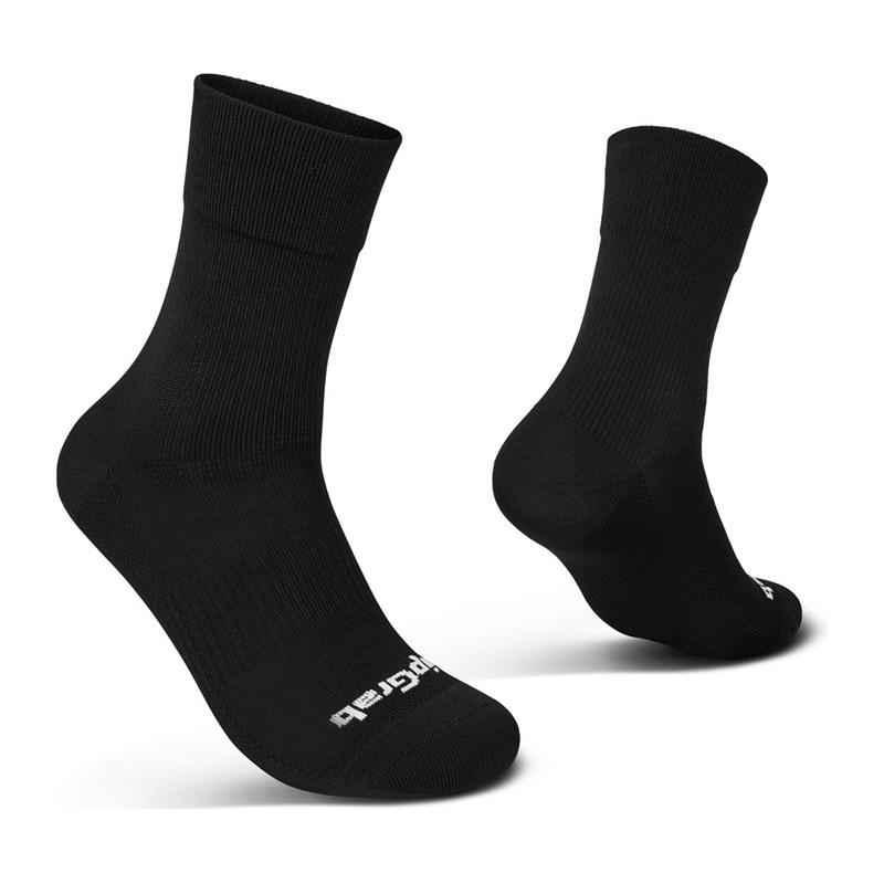GripGrab EXPLR Regular Cut Strumpor Unisex Svart