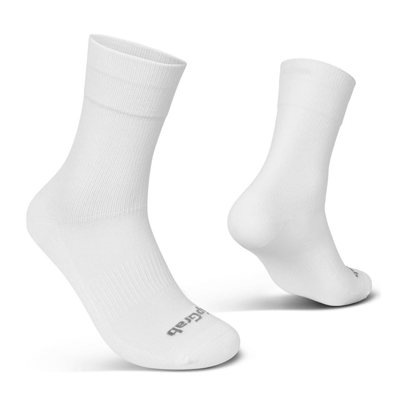GripGrab EXPLR Regular Cut Strumpor Unisex Vit