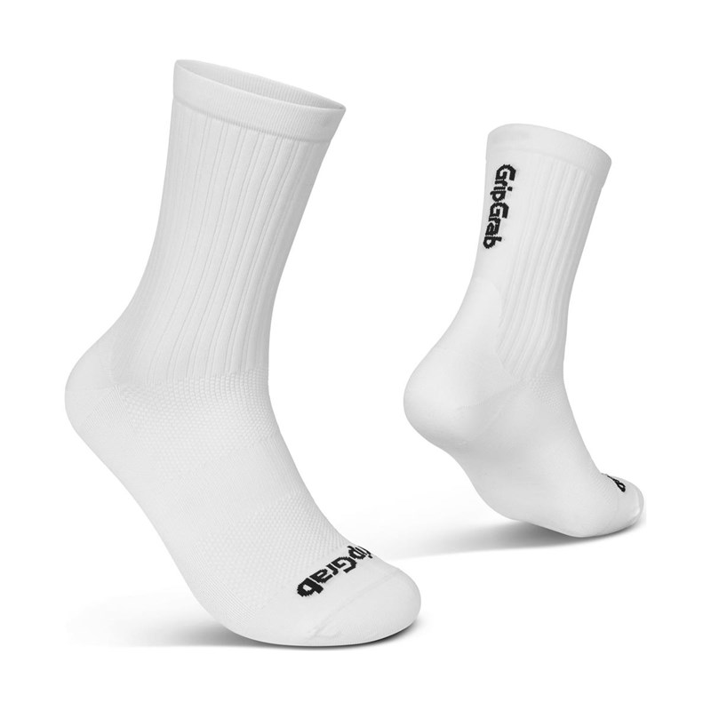 GripGrab PACR Regular Cut Strumpor Unisex Vit