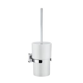 Smedbo Ice Toiletbørste Vægmontering Krom/Hvid Porcelæn