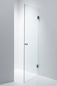 Brusedør Duschbyggarna Swing Design 900 V Klart Glas/Krom