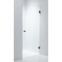 Brusedør Duschbyggarna Swing Design 800 H Klart Glas/Kobber