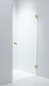 Brusedør Duschbyggarna Swing Design 750 V Klart Glas/Guld