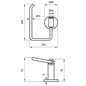Toiletpapirholder Tapwell TA235 Messing