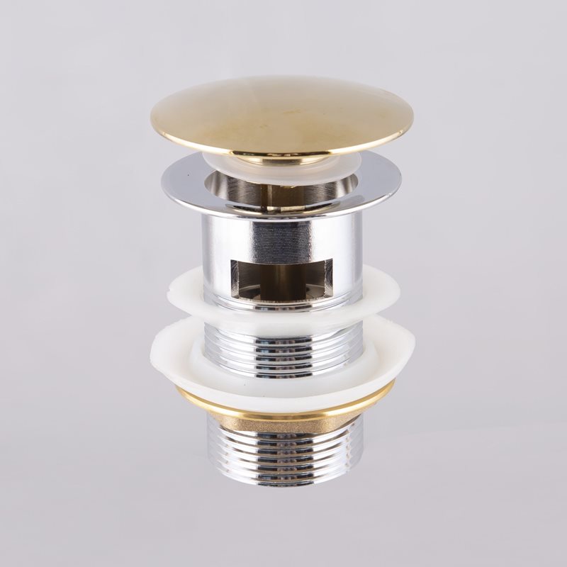 Bundventil Bathlife med Overløbsbeskyttelse Guld/Messing