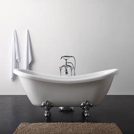 Potebadekar Bathlife Ideal Like1760 mm Hvid/Krom