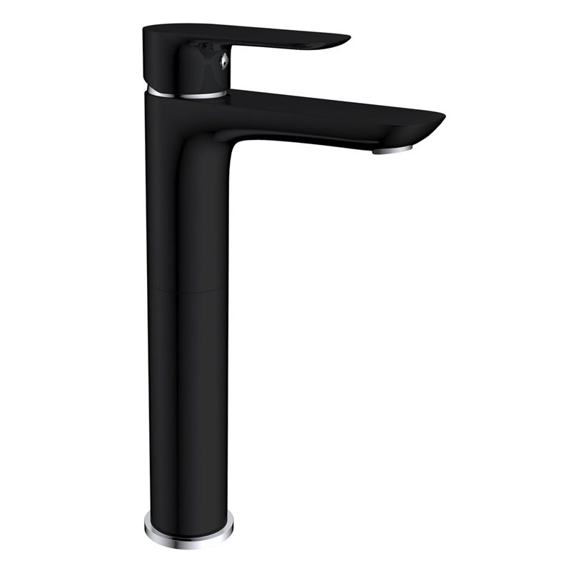 Håndvaskarmatur Bathlife Pärla Høj Mat Sort