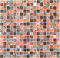 Krystalmosaik Arredo Exclusive Stone Autumn Red Blank 1,5x1,5 cm (30x30 cm)