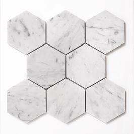 Arredo Carrara Hexagon 100x100mm - Poleret- Klinker