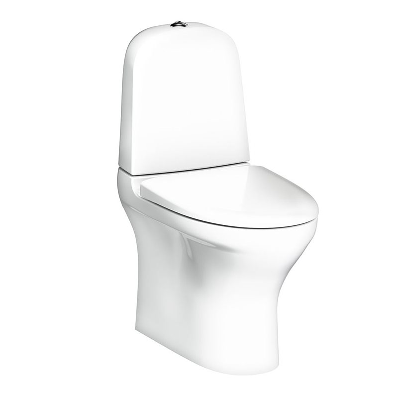 Toilet Gustavsberg Estetic 8300 Lim Montage Åben Skyllekant Soft Cloce Ceramic+