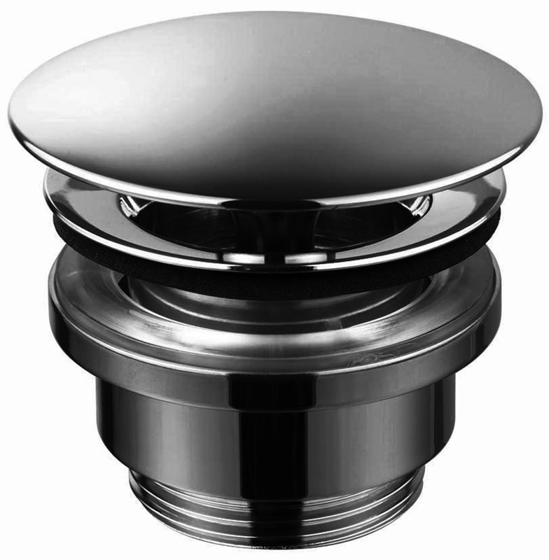 Bundventil Tapwell 68400 Universal Black Chrome (Kan ikke lukkes)