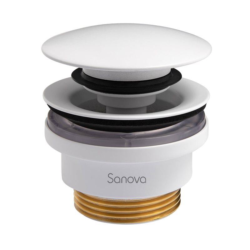 Bundventil LH Idro Push-Open Mat Hvid