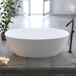 Badekar Bathlife Sund Mat Hvid 1700 mm