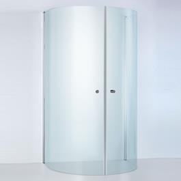 Duschbyggarna U-Bruse Round De Luxe 930X800 Klart Glas