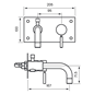 Bruse og Badekararmatur Tapwell BOX026 Indbygning Black Chrome