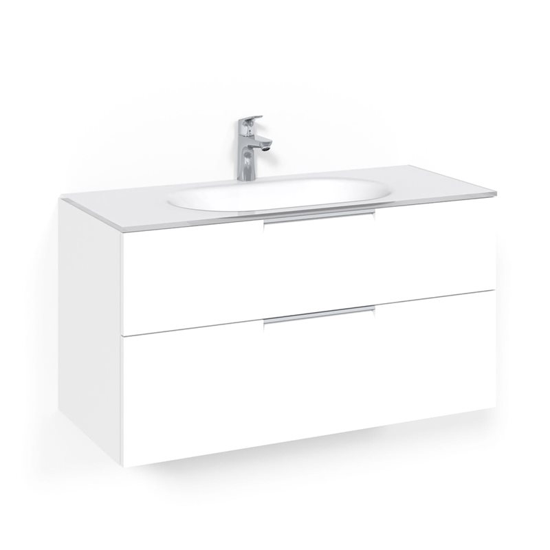 Macro Design Vaskeskab Crown Grip Med håndvask i glas