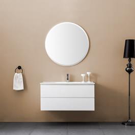 Møbelpakke Bathlife Eufori Hvid med Vask og Spejl
