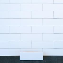 Flise Arredo Polar Hvid Mat 10x30 cm til væg