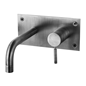 Håndvaskarmatur Tapwell Box006 til indbygning Brushed Black Chrome