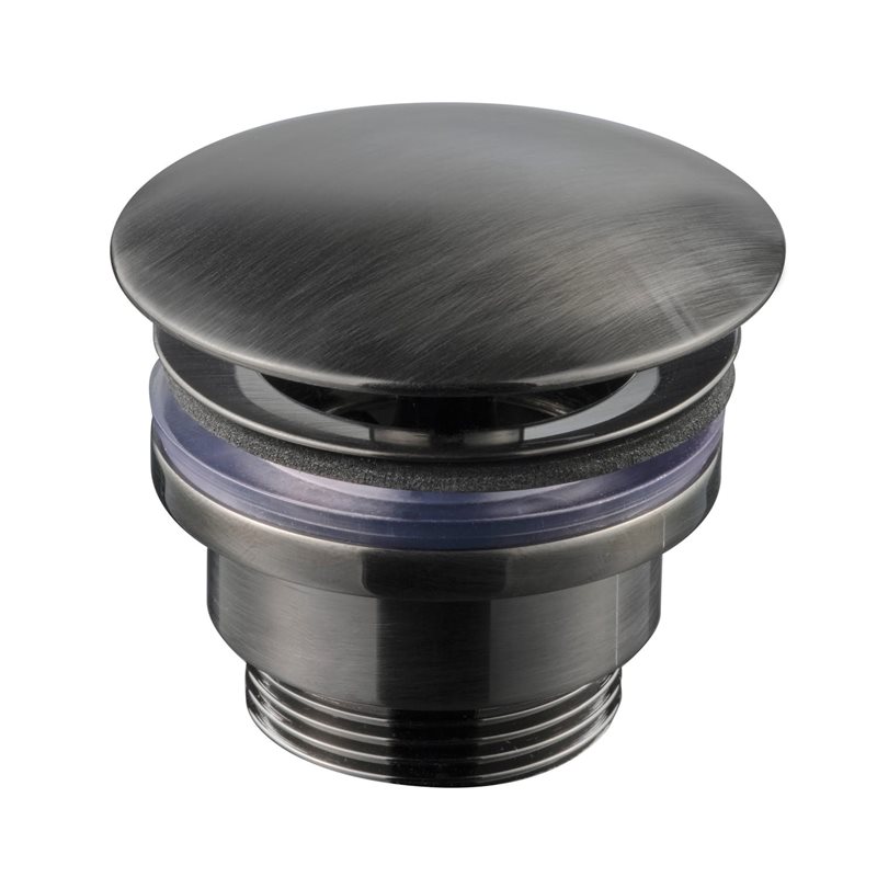 Bundventil Tapwell 68400 Universal Brushed Black Chrome (Kan ikke lukkes)