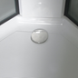 Brusekabine Bathlife Betrakta 90x90 Sort/Hvid Klart Glas