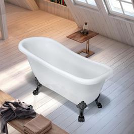 Potebadekar Bathlife Ideal Hvid 1530 Poter i Messing/Sort/Hvid