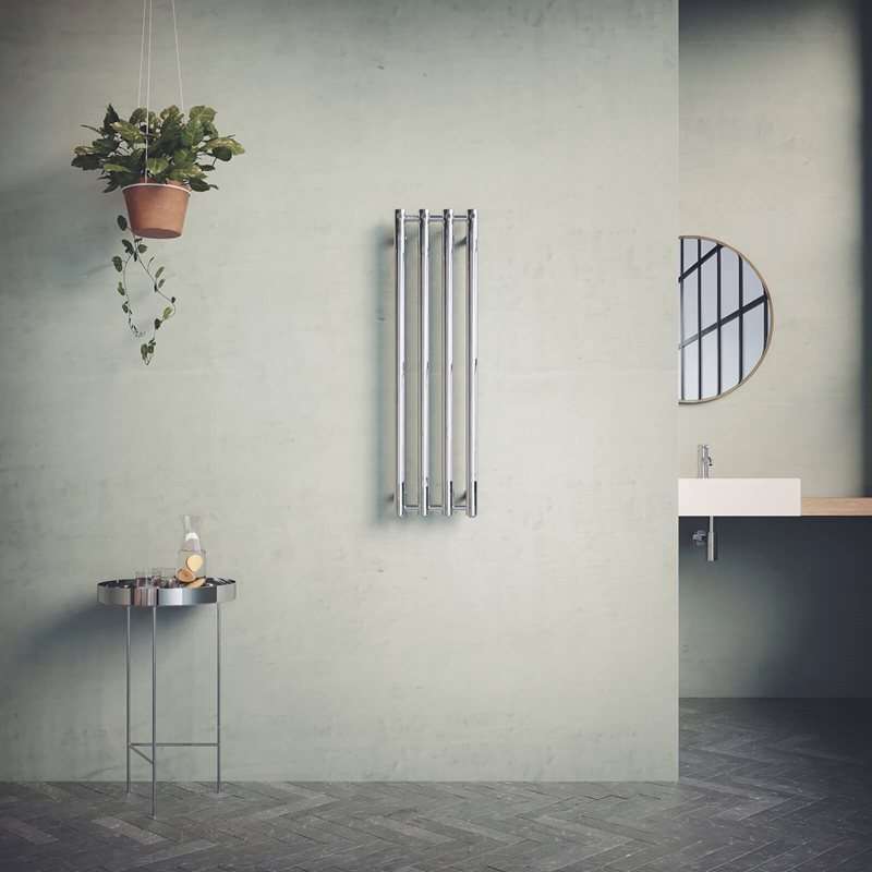 Håndklædetørre Nordhem Rosendal Krom Vand & EL 260x950 mm