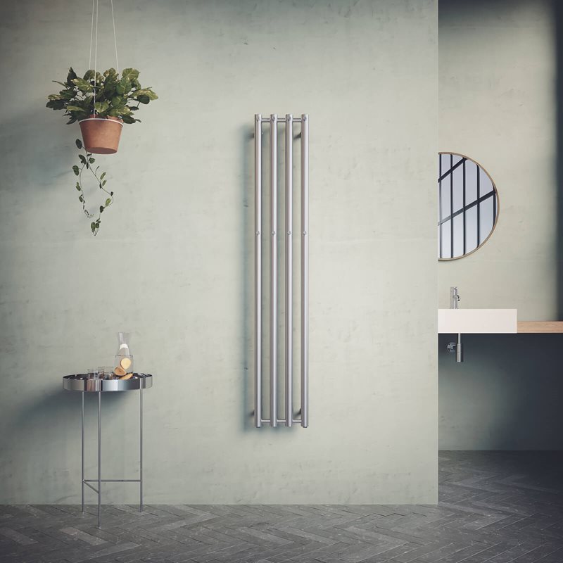 Håndklædetørre Nordhem Rosendal Rustfri Vand & EL 260x1500 mm