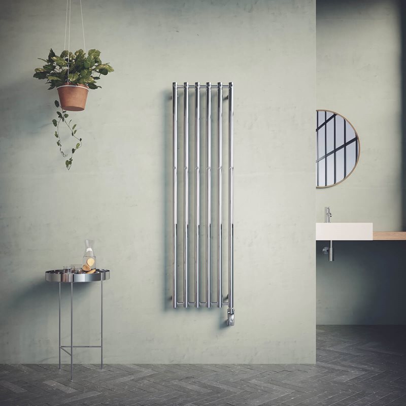 Håndklædetørre Nordhem Rosendal Krom EL 420x1620 mm