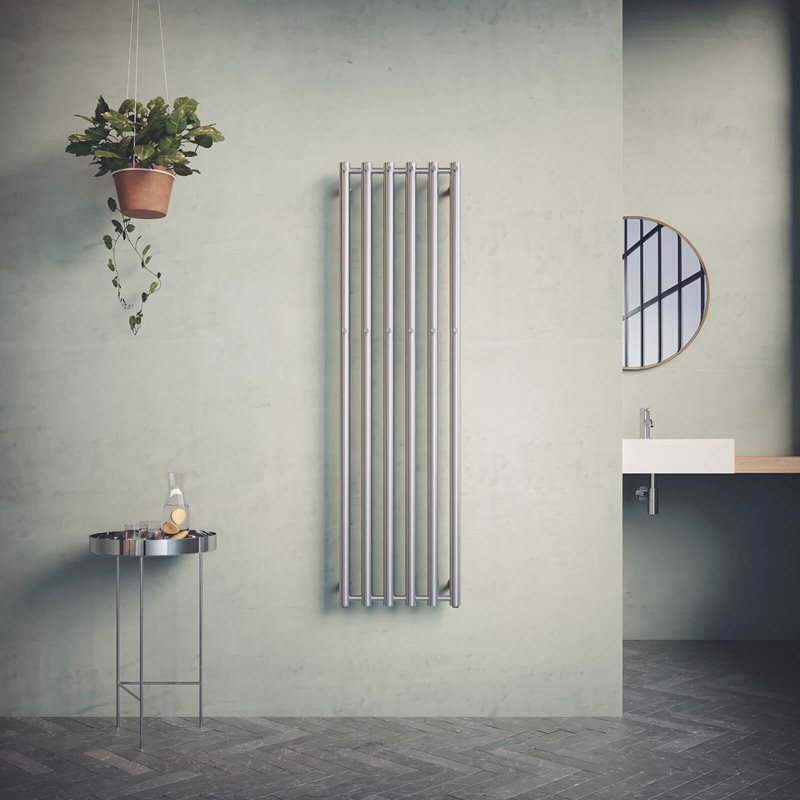 Håndklædetørre Nordhem Rosendal Rustfri Vand & EL 420x1500 mm